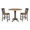 International Concepts Round 42 in W, 42 in L, 36.3 in H, Wood, Hickory/Washed Coal K45-42DPT-27B-S102-2 - alternate 1